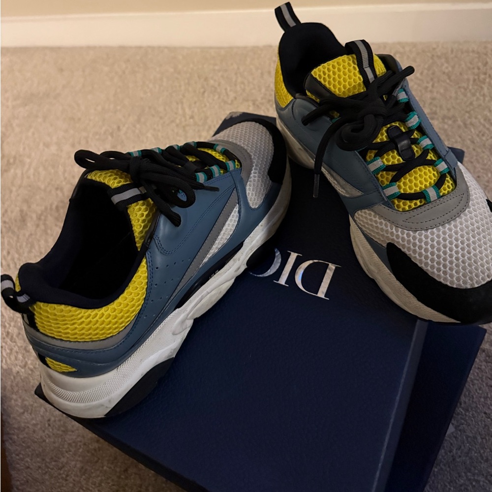 Dior B22 Blue Black & Gray yellow 
Size 42